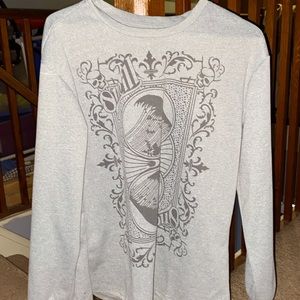 Super cute sweatshirt! Cute design y2k. Grey, size medium